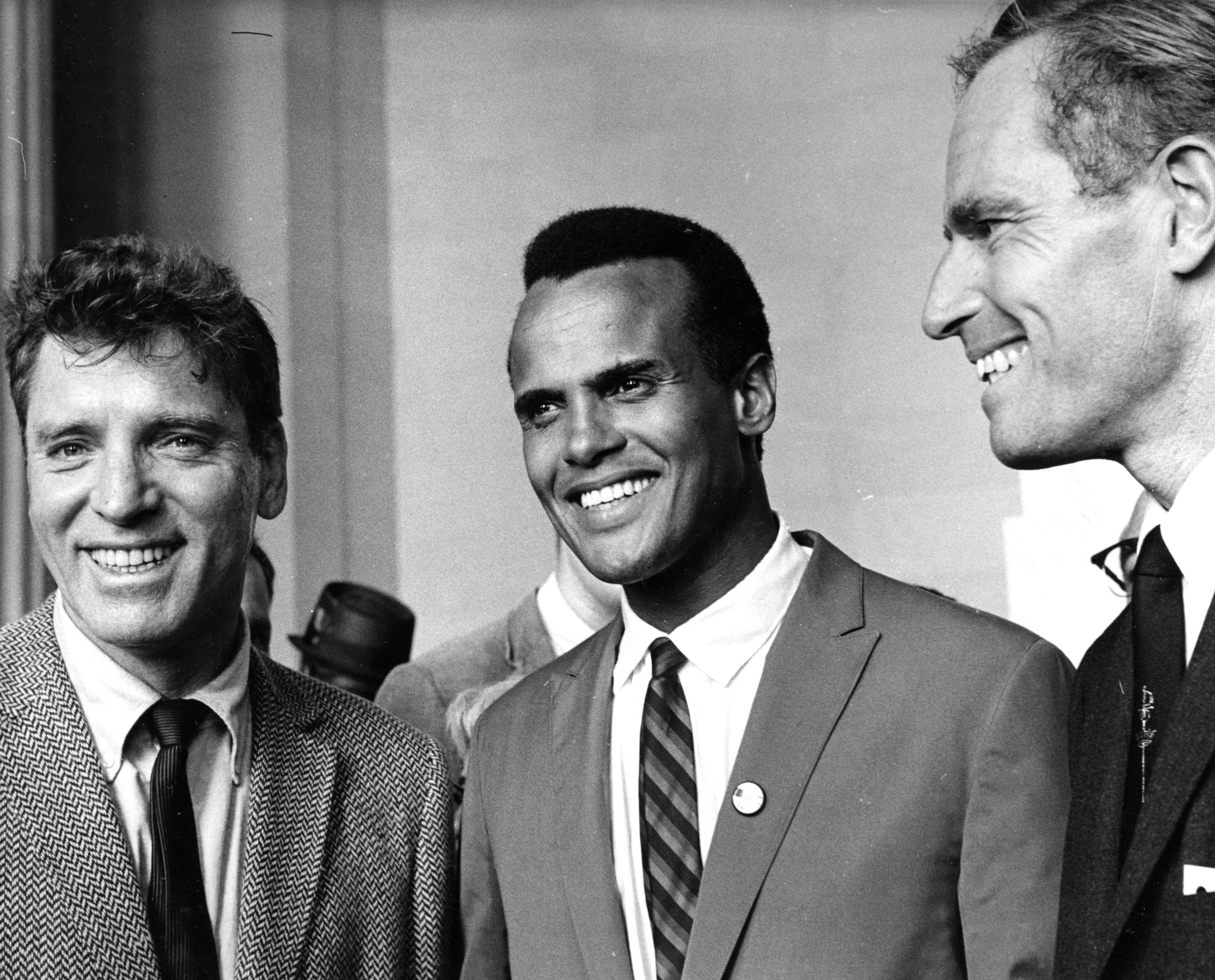 Burt Lancaster, Harry Belafonte und Charleston Heston